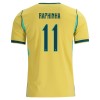 Fotballtrøye Brasil Raphinha 11 Hjemmedrakt VM 2026 Kortermet Fotballtrøye Brasil Raphinha 11 Hjemmedrakt VM 2026 Kortermet