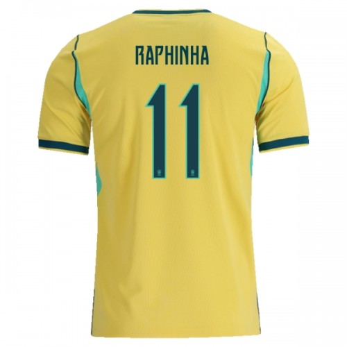 Fotballtrøye Brasil Raphinha 11 Hjemmedrakt VM 2026 Kortermet Fotballtrøye Brasil Raphinha 11 Hjemmedrakt VM 2026 Kortermet
