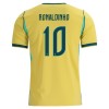 Fotballtrøye Brasil Ronaldinho 10 Hjemmedrakt VM 2026 Kortermet - Barn(+ Shorts)