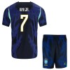 Fotballtrøye Brasil Vini JR. 7 Bortedrakt VM 2026 Kortermet - Barn(+ Shorts) Fotballtrøye Brasil Vini JR. 7 Bortedrakt VM 2026 Kortermet - Barn(+ Shorts)