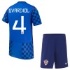 Fotballtrøye Kroatia Gvardiol 4 Bortedrakt VM 2026 Kortermet - Barn(+ Shorts) Fotballtrøye Kroatia Gvardiol 4 Bortedrakt VM 2026 Kortermet - Barn(+ Shorts)