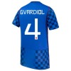 Fotballtrøye Kroatia Gvardiol 4 Bortedrakt VM 2026 Kortermet - Barn(+ Shorts)