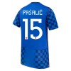 Fotballtrøye Kroatia Pasalic 15 Bortedrakt VM 2026 Kortermet Fotballtrøye Kroatia Pasalic 15 Bortedrakt VM 2026 Kortermet
