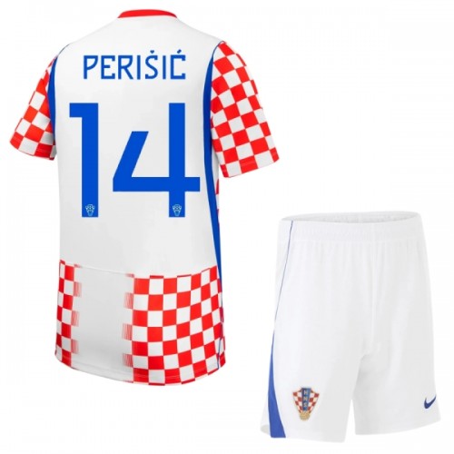 Fotballtrøye Kroatia Perišić 14 Hjemmedrakt VM 2026 Kortermet - Barn(+ Shorts) Fotballtrøye Kroatia Perišić 14 Hjemmedrakt VM 2026 Kortermet - Barn(+ Shorts)