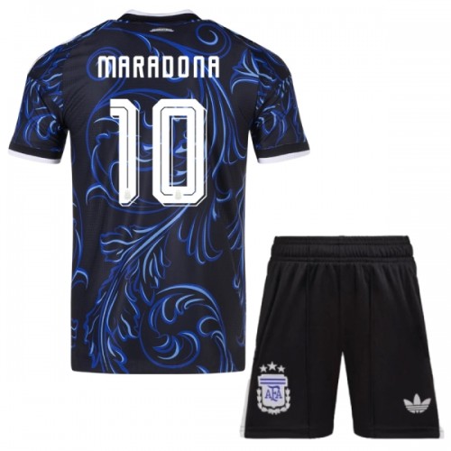 Fotballtrøye Argentina Maradona 10 Bortedrakt VM 2026 Kortermet - Barn(+ Shorts) Fotballtrøye Argentina Maradona 10 Bortedrakt VM 2026 Kortermet - Barn(+ Shorts)
