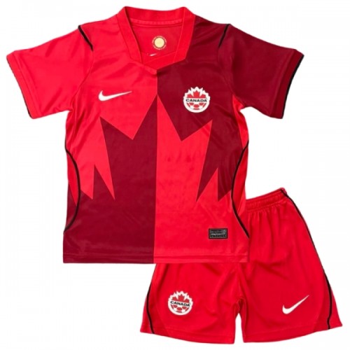 Fotballtrøye Canada Hjemmedrakt VM 2026 Kortermet - Barn(+ Shorts) Fotballtrøye Canada Hjemmedrakt VM 2026 Kortermet - Barn(+ Shorts)