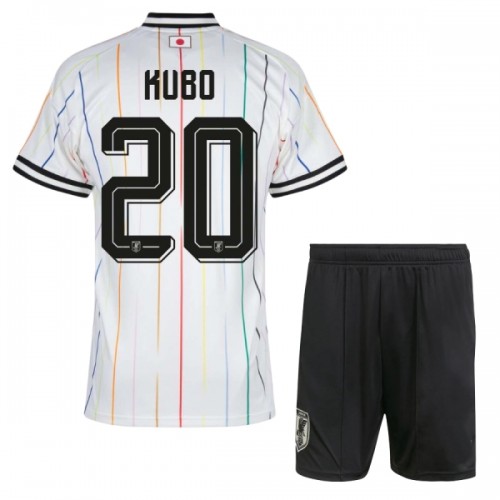 Fotballtrøye Japan Kubo 20 Bortedrakt VM 2026 Kortermet - Barn(+ Shorts) Fotballtrøye Japan Kubo 20 Bortedrakt VM 2026 Kortermet - Barn(+ Shorts)