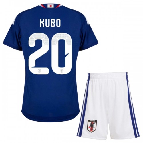 Fotballtrøye Japan Kubo 20 Hjemmedrakt VM 2026 Kortermet - Barn(+ Shorts) Fotballtrøye Japan Kubo 20 Hjemmedrakt VM 2026 Kortermet - Barn(+ Shorts)