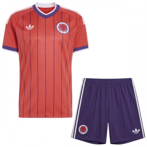 Fotballtrøye Skottland Bortedrakt VM 2026 Kortermet - Barn(+ Shorts) Fotballtrøye Skottland Bortedrakt VM 2026 Kortermet - Barn(+ Shorts)