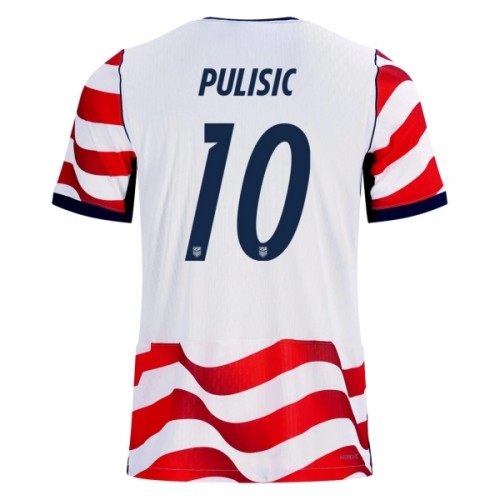Fotballtrøye USA Pulisic 10 Hjemmedrakt VM 2026 Kortermet Fotballtrøye USA Pulisic 10 Hjemmedrakt VM 2026 Kortermet