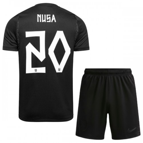 Fotballtrøye Norge Nusa 20 Bortedrakt VM 2026 Kortermet - Barn(+ Shorts) Fotballtrøye Norge Nusa 20 Bortedrakt VM 2026 Kortermet - Barn(+ Shorts)