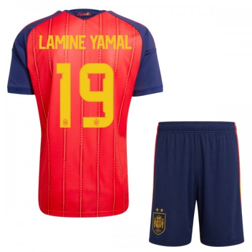 Fotballtrøye Spania 2 Stars Lamine Yamal 19 Hjemmedrakt VM 2026 Kortermet - Barn(+ Shorts) Fotballtrøye Spania 2 Stars Lamine Yamal 19 Hjemmedrakt VM 2026 Kortermet - Barn(+ Shorts)