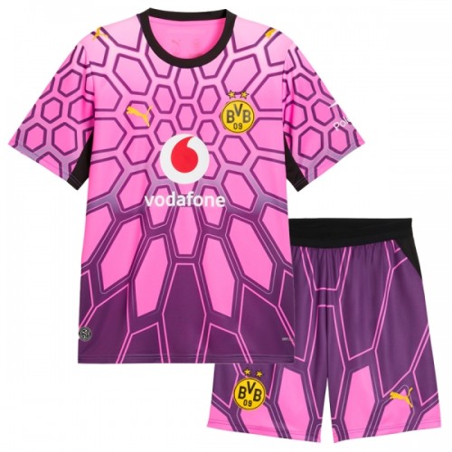 Fotballtrøye Borussia Dortmund Bortedrakt Keeper 2026-27 Kortermet Rosa - Barn(+ Shorts) Fotballtrøye Borussia Dortmund Bortedrakt Keeper 2026-27 Kortermet Rosa - Barn(+ Shorts)