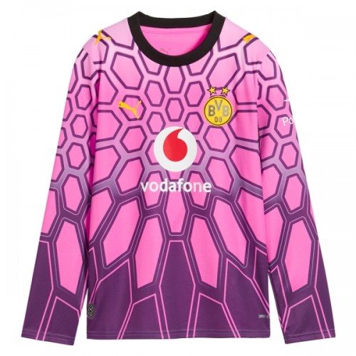 Fotballtrøye Borussia Dortmund Bortedrakt Keeper 2026-27 Langermet Rosa Fotballtrøye Borussia Dortmund Bortedrakt Keeper 2026-27 Langermet Rosa
