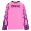 Fotballtrøye Borussia Dortmund Bortedrakt Keeper 2026-27 Langermet Rosa - Barn(+ Shorts)