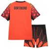 Fotballtrøye Borussia Dortmund Keeper Hjemmedrakt 2026-27 Kortermet Oransje - Barn(+ Shorts)