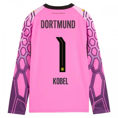 Fotballtrøye Borussia Dortmund Kobel 1 Bortedrakt Keeper 2026-27 Langermet Rosa Fotballtrøye Borussia Dortmund Kobel 1 Bortedrakt Keeper 2026-27 Langermet Rosa