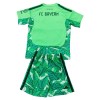 Fotballtrøye FC Bayern München Keeper 2026-27 Kortermet Grønn - Barn(+ Shorts)