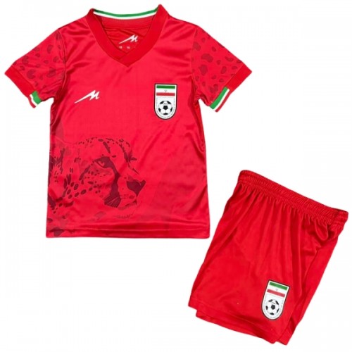 Fotballtrøye Iran Bortedrakt VM 2026 Kortermet - Barn(+ Shorts) Fotballtrøye Iran Bortedrakt VM 2026 Kortermet - Barn(+ Shorts)