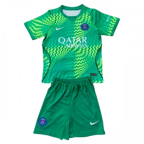 Fotballtrøye Paris Saint-Germain Bortedrakt Keeper 2026-27 Kortermet - Barn(+ Shorts) Fotballtrøye Paris Saint-Germain Bortedrakt Keeper 2026-27 Kortermet - Barn(+ Shorts)