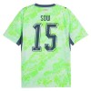 Fotballtrøye Sveits Djibril Sow 15 Bortedrakt VM 2026 Kortermet Fotballtrøye Sveits Djibril Sow 15 Bortedrakt VM 2026 Kortermet