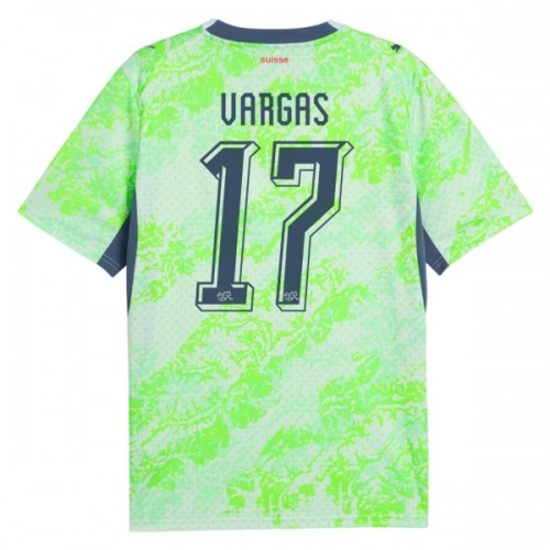 Fotballtrøye Sveits Vargas 17 Bortedrakt VM 2026 Kortermet Fotballtrøye Sveits Vargas 17 Bortedrakt VM 2026 Kortermet