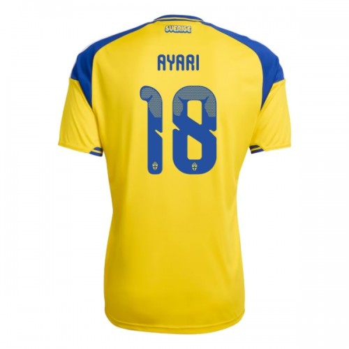 Fotballtrøye Sverige Ayari 18 Hjemmedrakt VM 2026 Kortermet Fotballtrøye Sverige Ayari 18 Hjemmedrakt VM 2026 Kortermet