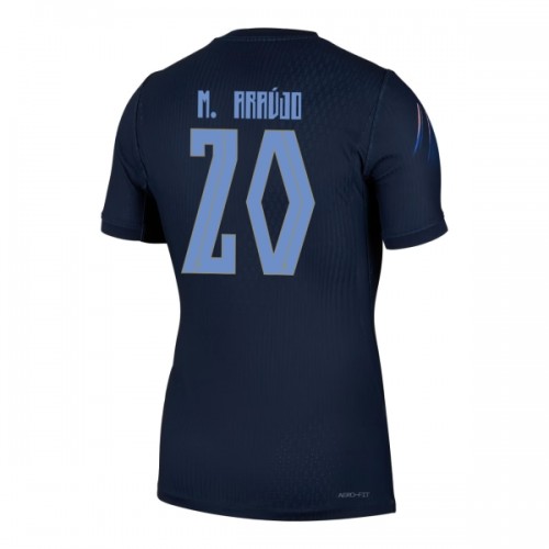 Fotballtrøye Uruguay Maximiliano Araujo 20 Bortedrakt VM 2026 Kortermet Fotballtrøye Uruguay Maximiliano Araujo 20 Bortedrakt VM 2026 Kortermet