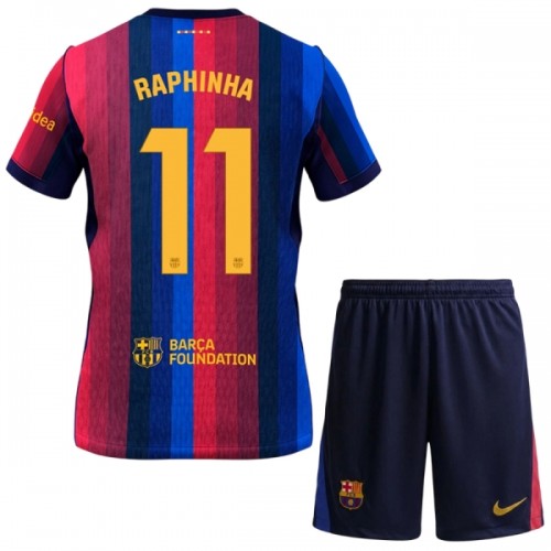 Fotballtrøye FC Barcelona Raphinha 11 Hjemmedrakt 2026-27 Kortermet - Barn(+ Shorts) Fotballtrøye FC Barcelona Raphinha 11 Hjemmedrakt 2026-27 Kortermet - Barn(+ Shorts)