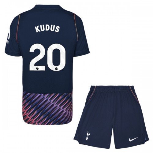 Fotballtrøye Tottenham Hotspur Kudus 20 Bortedrakt 2026-27 Kortermet - Barn(+ Shorts) Fotballtrøye Tottenham Hotspur Kudus 20 Bortedrakt 2026-27 Kortermet - Barn(+ Shorts)