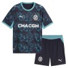 Fotballtrøye Olympique de Marseille Aubameyang 17 Bortedrakt 2026-27 Kortermet - Barn(+ Shorts)