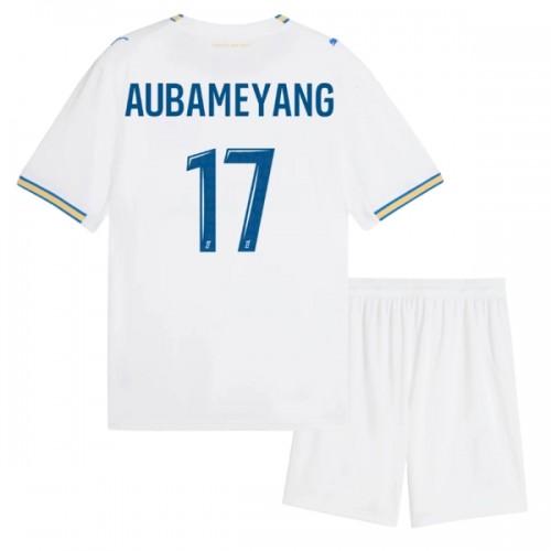 Fotballtrøye Olympique de Marseille Aubameyang 17 Hjemmedrakt 2026-27 Kortermet - Barn(+ Shorts) Fotballtrøye Olympique de Marseille Aubameyang 17 Hjemmedrakt 2026-27 Kortermet - Barn(+ Shorts)