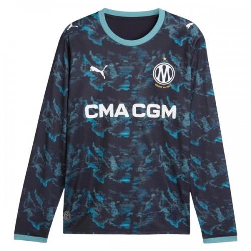 Fotballtrøye Olympique de Marseille Bortedrakt 2026-27 Langermet Fotballtrøye Olympique de Marseille Bortedrakt 2026-27 Langermet
