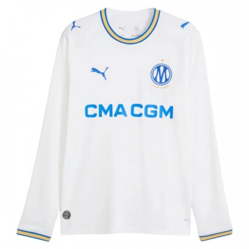 Fotballtrøye Olympique de Marseille Hjemmedrakt 2026-27 Langermet Fotballtrøye Olympique de Marseille Hjemmedrakt 2026-27 Langermet