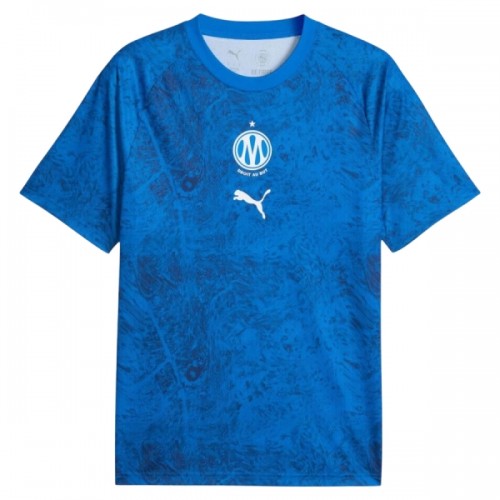 Fotballtrøye Olympique de Marseille Pre-Match 2026-27 Kortermet Blå Fotballtrøye Olympique de Marseille Pre-Match 2026-27 Kortermet Blå