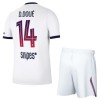 Fotballtrøye Paris Saint-Germain Desire Doue 14 Bortedrakt 2026-27 Kortermet - Barn(+ Shorts)