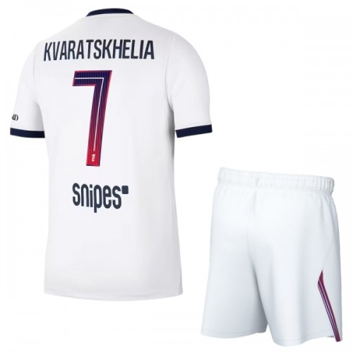 Fotballtrøye Paris Saint-Germain Kvaratskhelia 7 Bortedrakt 2026-27 Kortermet - Barn(+ Shorts) Fotballtrøye Paris Saint-Germain Kvaratskhelia 7 Bortedrakt 2026-27 Kortermet - Barn(+ Shorts)