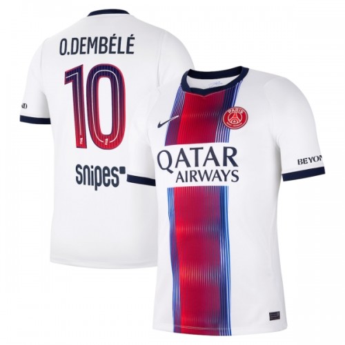 Fotballtrøye Paris Saint-Germain Ousmane Dembele 10 Bortedrakt 2026-27 Kortermet Fotballtrøye Paris Saint-Germain Ousmane Dembele 10 Bortedrakt 2026-27 Kortermet