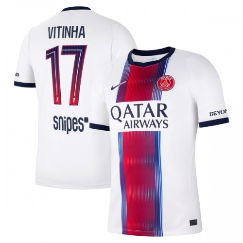 Fotballtrøye Paris Saint-Germain Vitinha 17 Bortedrakt 2026-27 Kortermet Fotballtrøye Paris Saint-Germain Vitinha 17 Bortedrakt 2026-27 Kortermet