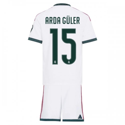 Fotballtrøye Real Madrid Arda Guler 15 Hjemmedrakt 2026-27 Kortermet - Barn(+ Shorts) Fotballtrøye Real Madrid Arda Guler 15 Hjemmedrakt 2026-27 Kortermet - Barn(+ Shorts)