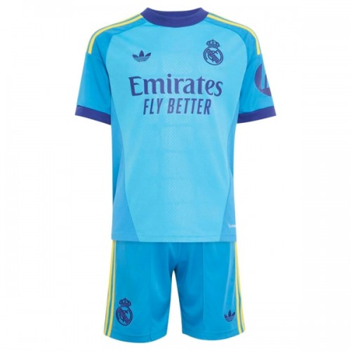 Fotballtrøye Real Madrid Bortedrakt Keeper 2026-27 Kortermet - Barn(+ Shorts) Fotballtrøye Real Madrid Bortedrakt Keeper 2026-27 Kortermet - Barn(+ Shorts)