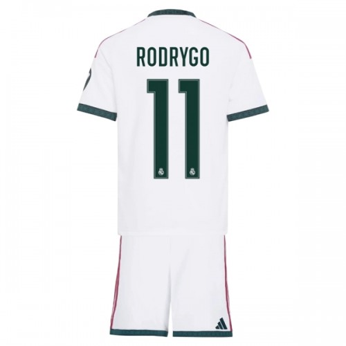 Fotballtrøye Real Madrid Rodrygo 11 Hjemmedrakt 2026-27 Kortermet - Barn(+ Shorts) Fotballtrøye Real Madrid Rodrygo 11 Hjemmedrakt 2026-27 Kortermet - Barn(+ Shorts)