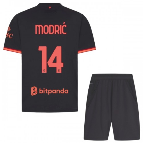 Fotballtrøye AC Milan Modrić 14 Tredjedrakt 2026-27 Kortermet - Barn(+ Shorts) Fotballtrøye AC Milan Modrić 14 Tredjedrakt 2026-27 Kortermet - Barn(+ Shorts)