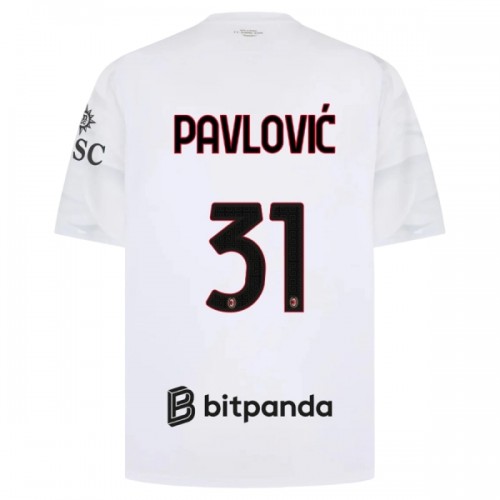 Fotballtrøye AC Milan Pavlovic 31 Bortedrakt 2026-27 Kortermet Fotballtrøye AC Milan Pavlovic 31 Bortedrakt 2026-27 Kortermet