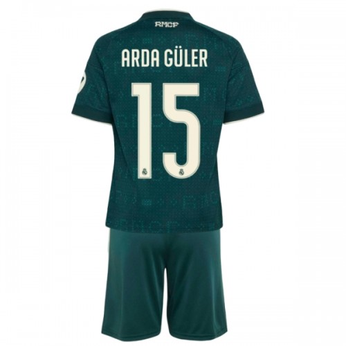 Fotballtrøye Real Madrid Arda Guler 15 Bortedrakt 2026-27 Kortermet - Barn(+ Shorts) Fotballtrøye Real Madrid Arda Guler 15 Bortedrakt 2026-27 Kortermet - Barn(+ Shorts)