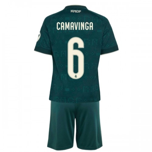 Fotballtrøye Real Madrid Camavinga 6 Bortedrakt 2026-27 Kortermet - Barn(+ Shorts) Fotballtrøye Real Madrid Camavinga 6 Bortedrakt 2026-27 Kortermet - Barn(+ Shorts)