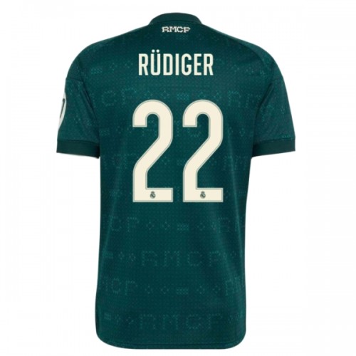 Fotballtrøye Real Madrid Rudiger 22 Bortedrakt 2026-27 Kortermet Fotballtrøye Real Madrid Rudiger 22 Bortedrakt 2026-27 Kortermet