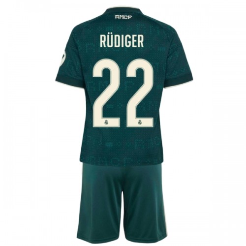 Fotballtrøye Real Madrid Rudiger 22 Bortedrakt 2026-27 Kortermet - Barn(+ Shorts) Fotballtrøye Real Madrid Rudiger 22 Bortedrakt 2026-27 Kortermet - Barn(+ Shorts)