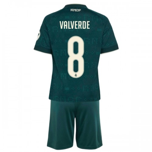 Fotballtrøye Real Madrid Valverde 8 Bortedrakt 2026-27 Kortermet - Barn(+ Shorts) Fotballtrøye Real Madrid Valverde 8 Bortedrakt 2026-27 Kortermet - Barn(+ Shorts)