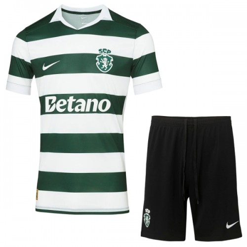 Fotballtrøye Sporting Lisbon Hjemmedrakt 2026-27 Kortermet - Barn(+ Shorts) Fotballtrøye Sporting Lisbon Hjemmedrakt 2026-27 Kortermet - Barn(+ Shorts)